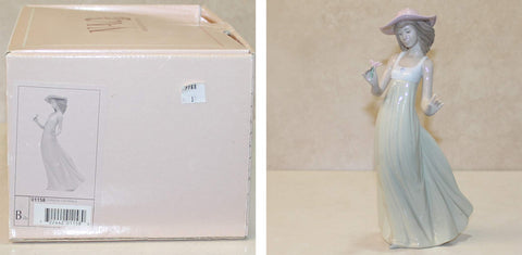 Lladro Nao Collectible Porcelain Figurine: Gentle Breeze - 10" Tall - Girl/Young Lady
