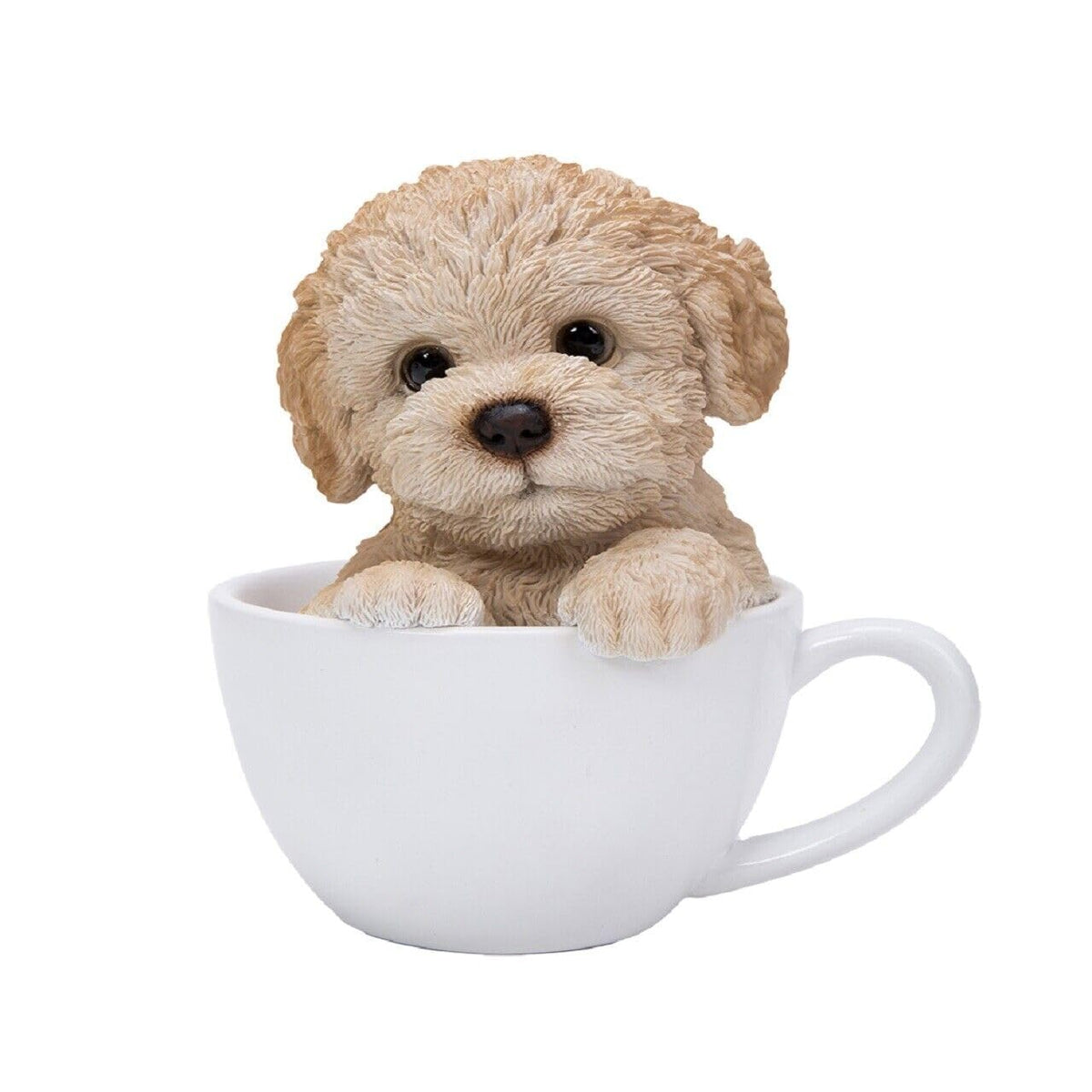Pacific Giftware Adorable Teacup Pet Pals Puppy Collectible Figurine 5.75 Inches (Poodle)