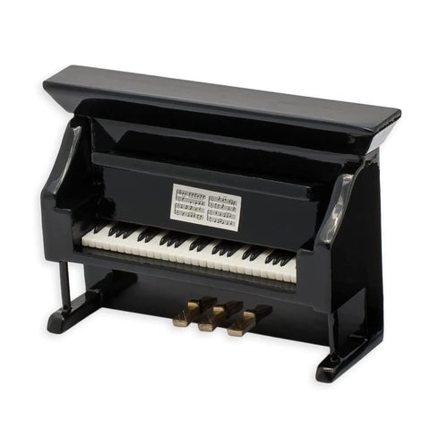 Black Upright Piano Miniature Replica Magnet, Size 3 inch