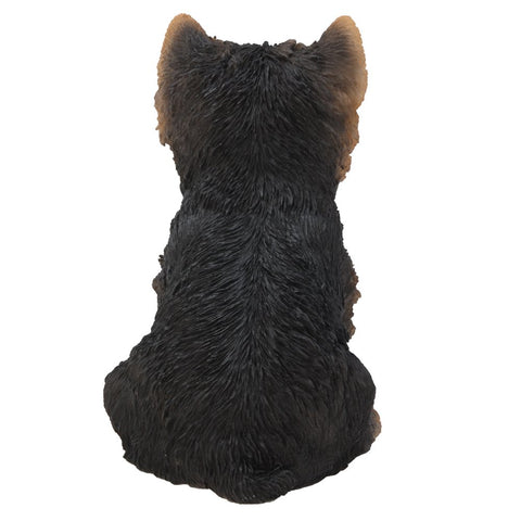 Pacific Giftware Adorable Seated Yorkshire Terrier Puppy Yorkie Collectible Figurine Amazing Dog Likeness Hand Painted Resin 6.5 inch Figurine Great for Dog Lovers Tabletop Decor