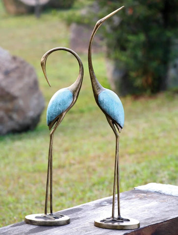 Anecdotal Aardvark Stylized Garden Crane Pair