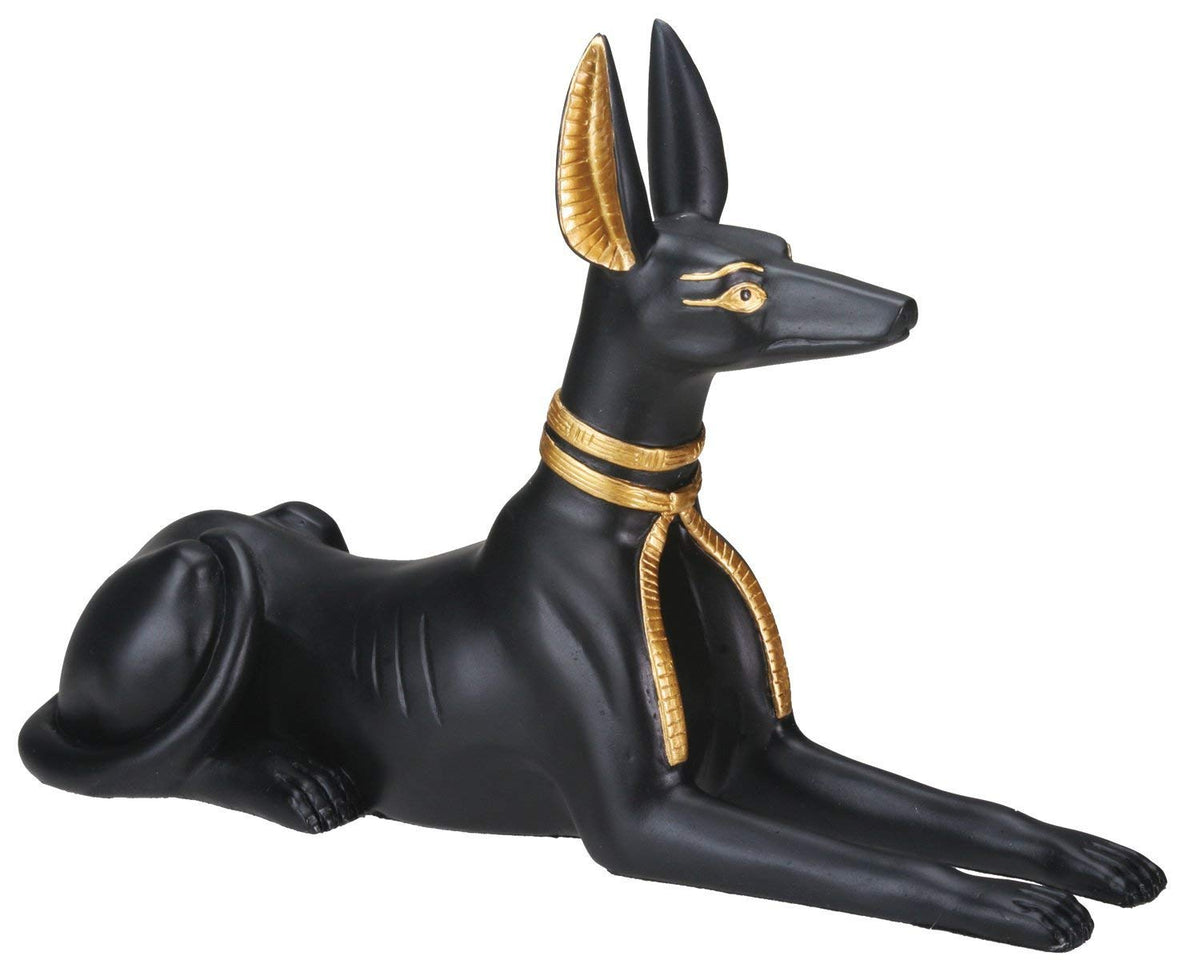 Egyptian Large Sitting Anubis Dog Statue