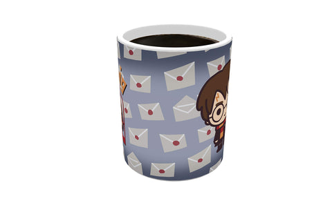 Morphing Mugs Harry Potter (Hedwig the Owl Chibi) Heat Reveal Ceramic Coffee Mug - 11 Ounces