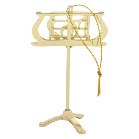 Broadway Gifts Co Bright Gold Tone Treble Clef 3.5 inch Brass Hanging Ornament