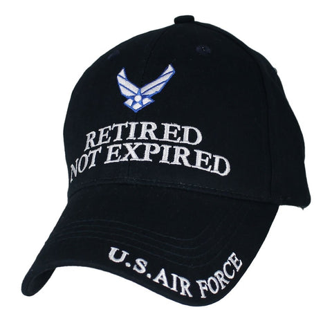 U.S. Air Force Retired Not Expired Baseball Cap. Navy Blue