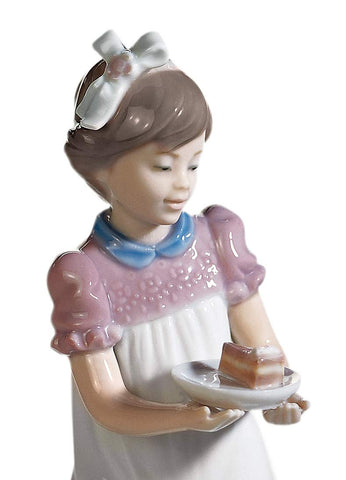 LLADRÓ Happy Birthday Girl Figurine. Porcelain Birthday Figure.