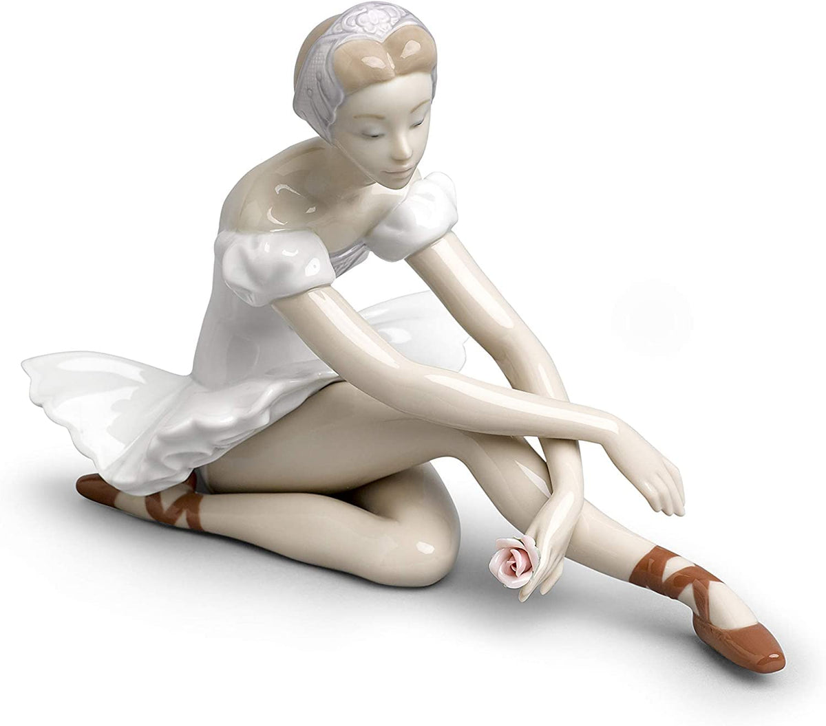 LLADRÓ Rose Ballet Figurine. Porcelain Ballerina Figure.