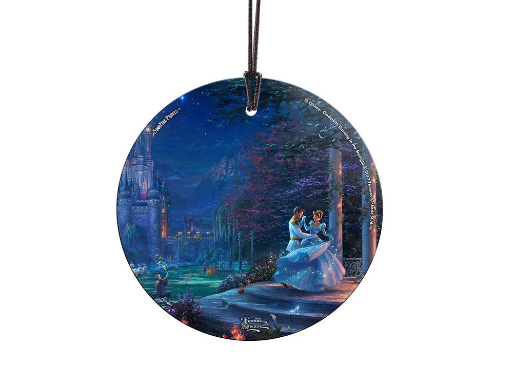 Disney – Cinderella – Dancing in The Starlight – 3.5” Starfire Prints Hanging Glass Print Accessory – Light Catching Hanging Accessory – Ideal for Gifting and Collecting