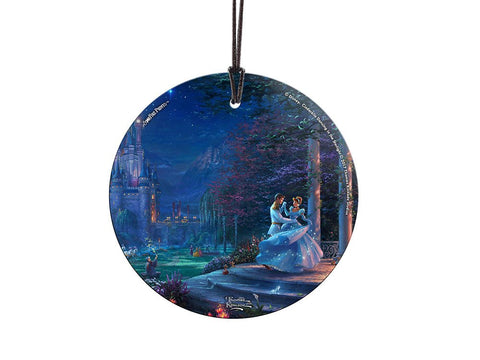 Disney – Cinderella – Dancing in The Starlight – 3.5” Starfire Prints Hanging Glass Print Accessory – Light Catching Hanging Accessory – Ideal for Gifting and Collecting