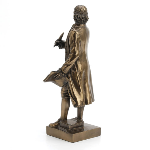 Veronese Design 10 3/8" Tall Thomas Jefferson Cold Cast Resin Antique Bronze Finish Founding Father Sculpture Statue Gift