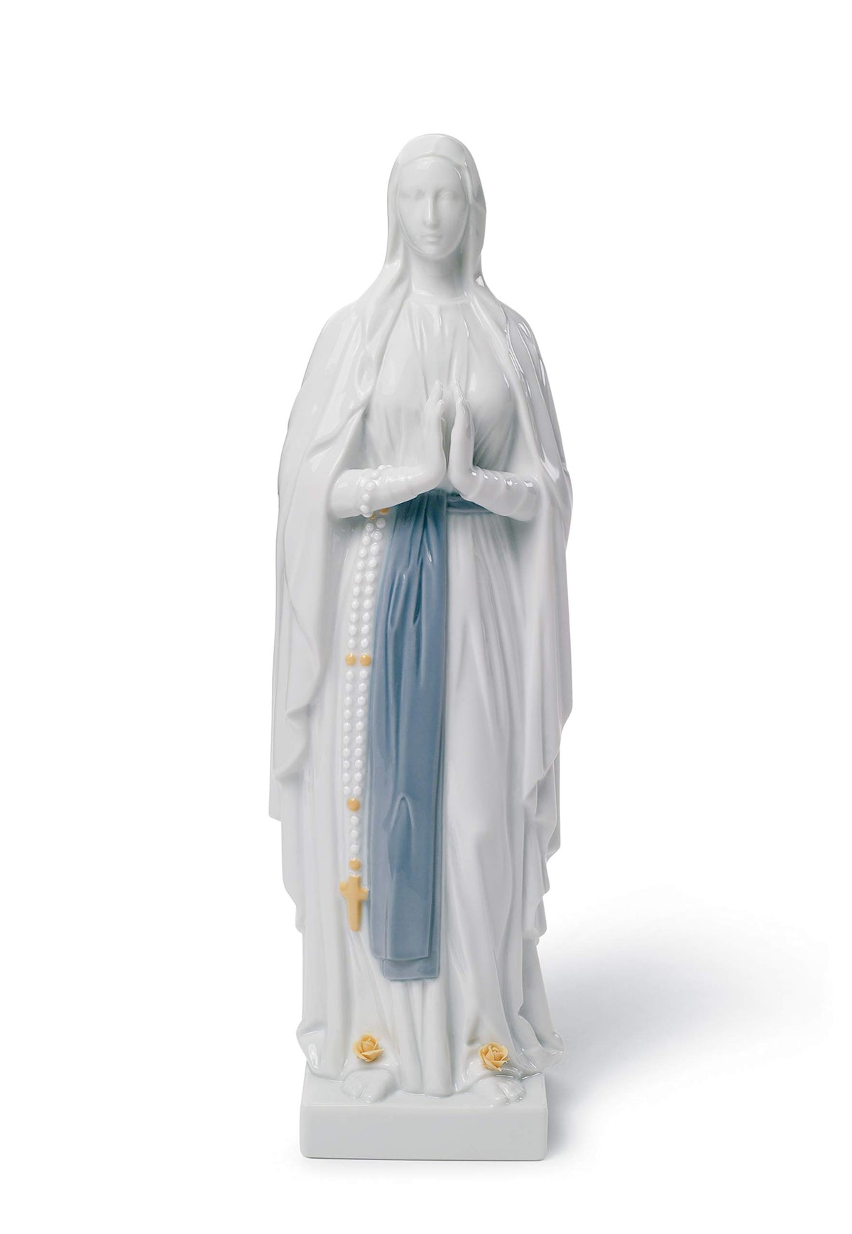 LLADRÓ Our Lady of Lourdes Figurine. Porcelain Our Lady of Lourdes Figure.