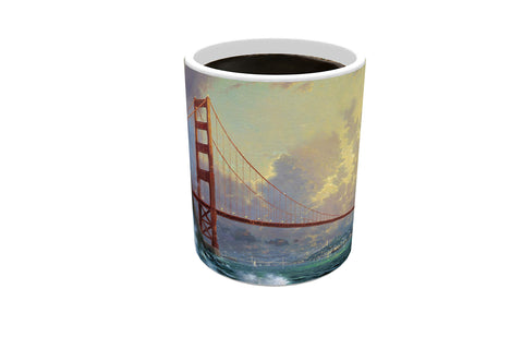 Morphing Mugs Thomas Kinkade - London - England United Kingdom - One 11 oz Color Changing Heat Sensitive Ceramic Mug – Image Revealed When HOT Liquid Is Added!