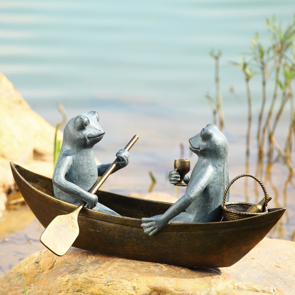 SPI 34279 Rowboat Picnic Garden Sculpture