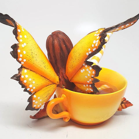 Pacific Giftware Amy Brown Autumn Comfort Cup Fairy Fantasy Art Figurine Collectible 4.75 inch