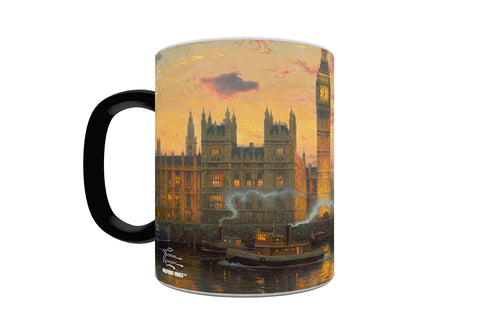 Morphing Mugs Thomas Kinkade - London - England United Kingdom - One 11 oz Color Changing Heat Sensitive Ceramic Mug – Image Revealed When HOT Liquid Is Added!