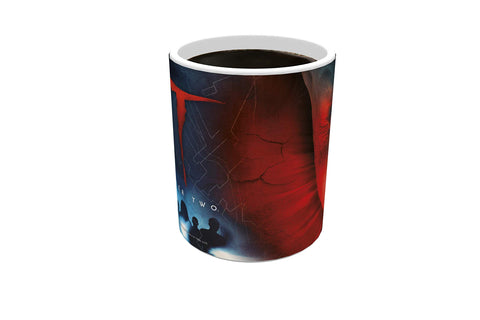 Morphing Mugs IT Chapter Two – Sewer Lines – Pennywise The Dancing Clown - One 11 oz Color Changing Heat Sensitive Ceramic Mug – Image Revealed When HOT Liquid Is Added!