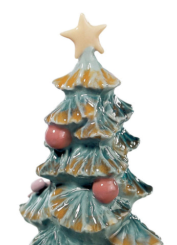 LLADRÓ Christmas Tree Figurine. Porcelain Christmas Tree Figure.