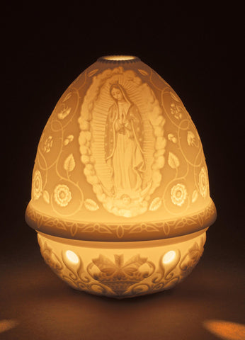 LLADRÓ Our Lady of Guadalupe Lithophane. Porcelain Litophane.