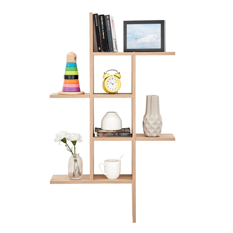 Danya B. Cantilever Cubby Decorative Modern Wall Mount Shelf – Horizontal or Vertical (Black)