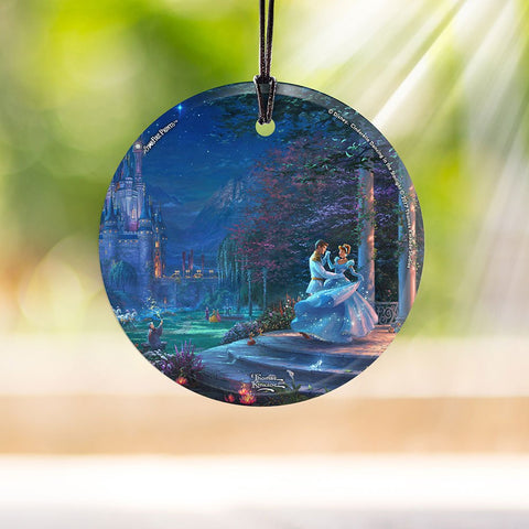 Disney – Cinderella – Dancing in The Starlight – 3.5” Starfire Prints Hanging Glass Print Accessory – Light Catching Hanging Accessory – Ideal for Gifting and Collecting