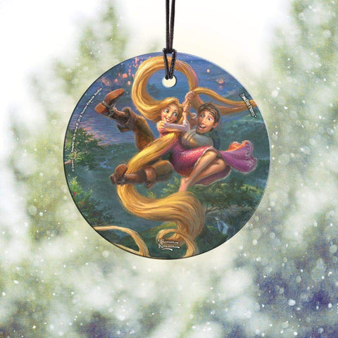 Disney – Tangled – Rapunzel – Tangled Up in Love - 3.5” Starfire Prints Hanging Glass Print Accessory – Light Catching Hanging Accessory – Ideal for Gifting and Collecting