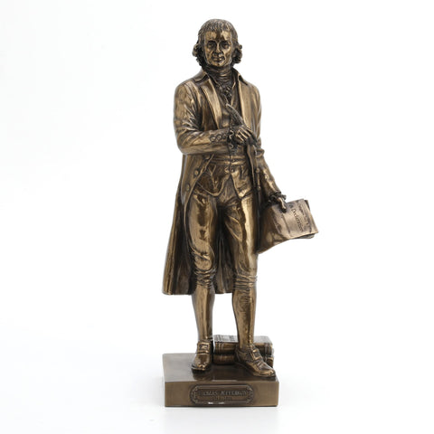 Veronese Design 10 3/8" Tall Thomas Jefferson Cold Cast Resin Antique Bronze Finish Founding Father Sculpture Statue Gift