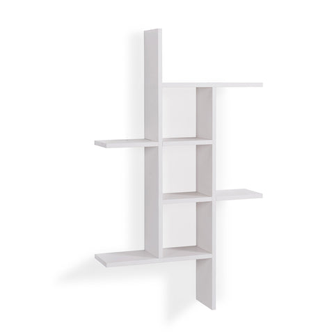 Danya B. Cantilever Cubby Decorative Modern Wall Mount Shelf – Horizontal or Vertical (Black)