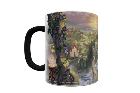 Thomas Kinkade's "Beauty and the Beast Falling In Love" Morphing Ceramic Mugs,11 ounces