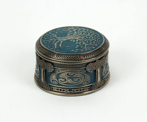 Veronese Design Bronze Finish Spiritual Tree of Life Trinket Box Bedroom Décor