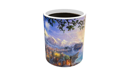 Morphing Mugs Disney - Pinocchio - Wishes Upon A Star - Thomas Kinkade - One 11 oz Color Changing Heat Sensitive Ceramic Mug – Image Revealed When HOT Liquid Is Added!