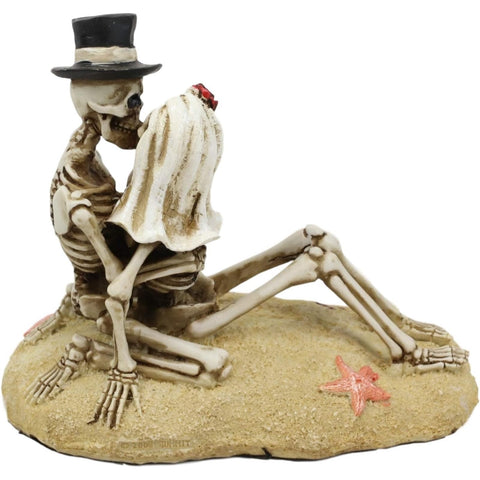 SUMMIT COLLECTION Beach Lovers - Love Never Dies Collectible Skeleton Themed Figurine