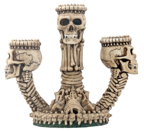 Ossuary Skeleton Triple Votive/Candle Holder
