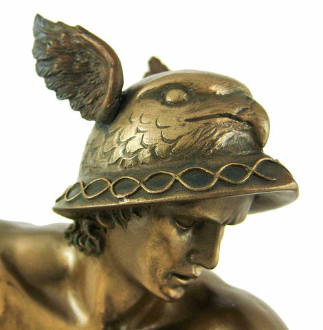 Pacific Giftware Greek God Hermes Bronzed Finish Statue Mercury Luck