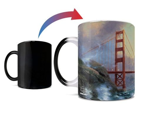 Morphing Mugs Thomas Kinkade - London - England United Kingdom - One 11 oz Color Changing Heat Sensitive Ceramic Mug – Image Revealed When HOT Liquid Is Added!