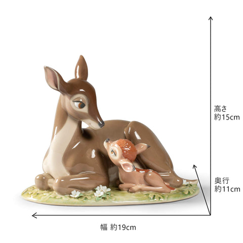 LLADRÓ Bambi Figurine. Porcelain Bambi (Disney) Figure.