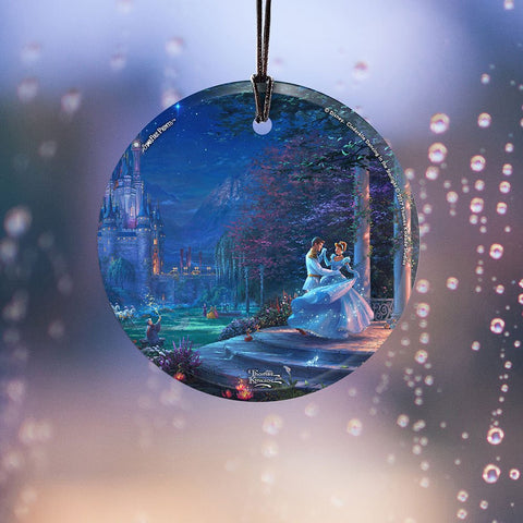 Disney – Cinderella – Dancing in The Starlight – 3.5” Starfire Prints Hanging Glass Print Accessory – Light Catching Hanging Accessory – Ideal for Gifting and Collecting