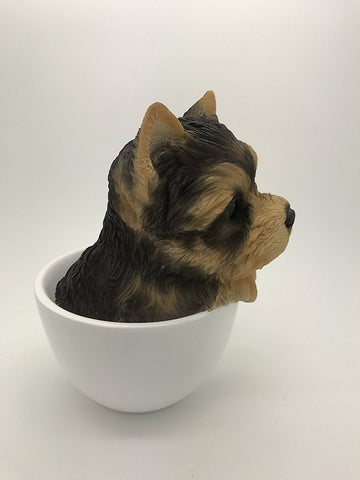 Pacific Giftware Adorable Teacup Pet Pals Puppy Collectible Figurine 5.75 Inches (Yorkie)