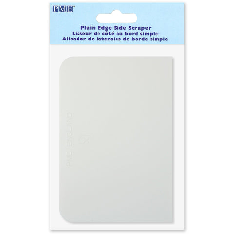 PME Plain Side Plastic Scraper 5.3 x 3.7-inches, White