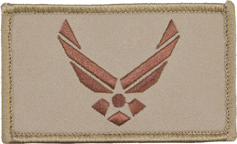 U.S. Air Force Hap Arnold Wings 2" x 3" Hook & Loop 2 Piece Tan Patch