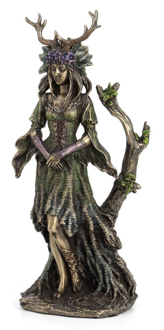 Veronese Design Guardian Goddess of The Trees Bronze Finished Statue