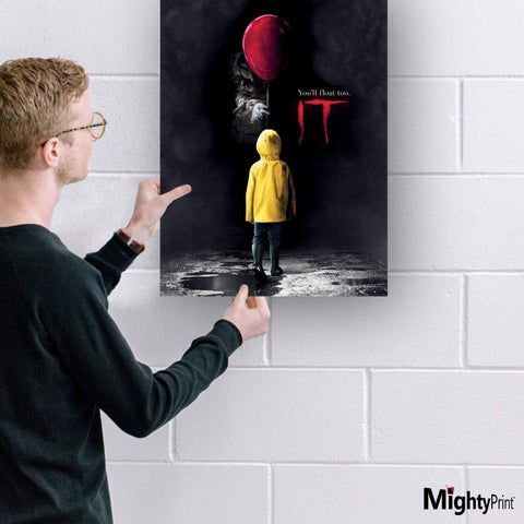 MIGHTYPRINT IT Chapter 2 – Pennywise the Dancing Clown – Deadlights – Stephen King Horror - Durable 17” x 24" Wall Art – NOT Made of Paper – Officially Licensed Collectible