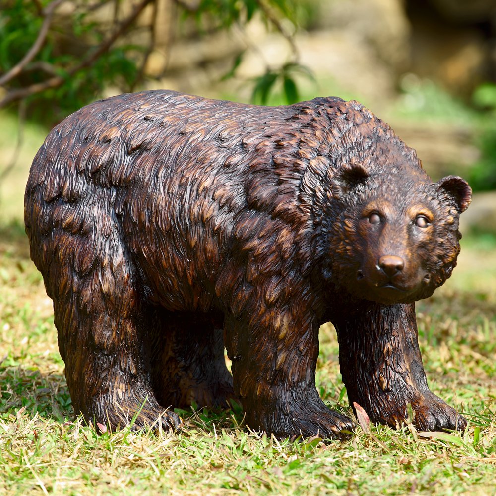 SPI Home 50751 Rust Finish Garden Bear Sculpture