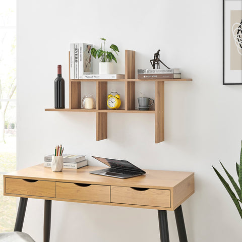 Danya B. Cantilever Cubby Decorative Modern Wall Mount Shelf – Horizontal or Vertical (Black)