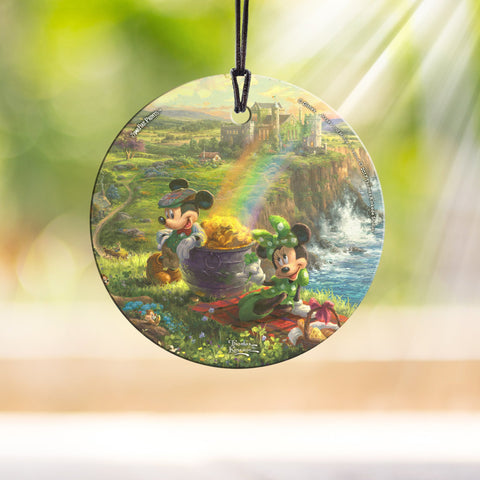 Mickey and Minnie Mouse in Hollywood 3.5” Starfire Prints Hanging Glass Print Accessory