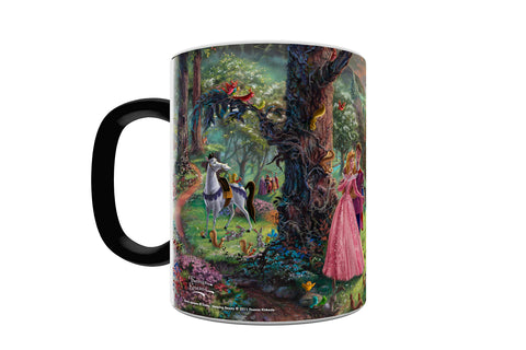Morphing Mugs Disney - Sleeping Beauty - Dancing in the Forest - Thomas Kinkade - One 11 oz Color Changing Heat Sensitive Ceramic Mug – Image Revealed When HOT Liquid Is Added!