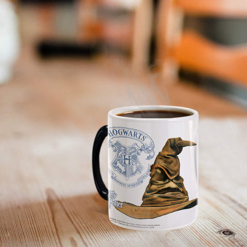 Morphing Mugs Harry Potter Sorting Hat Quote Heat Sensitive Ceramic Mug - Hogwarts House Ravenclaw - 11oz