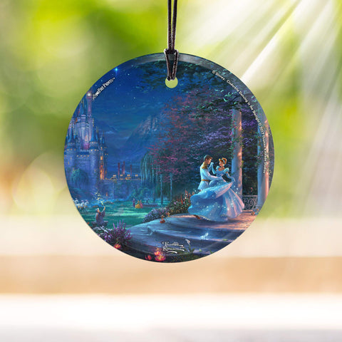 Disney – Cinderella – Dancing in The Starlight – 3.5” Starfire Prints Hanging Glass Print Accessory – Light Catching Hanging Accessory – Ideal for Gifting and Collecting