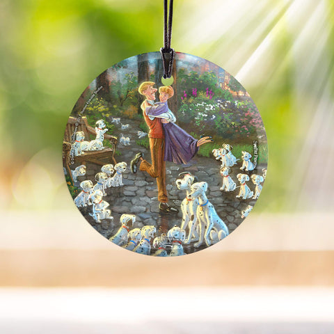 Disney - 101 Dalmatians - 3.5” Starfire Prints Hanging Glass Print Accessory – Ideal for Gifting and Collecting