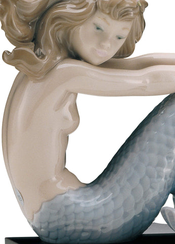 LLADRÓ Illusion Mermaid Figurine. Porcelain Mermaid Figure.