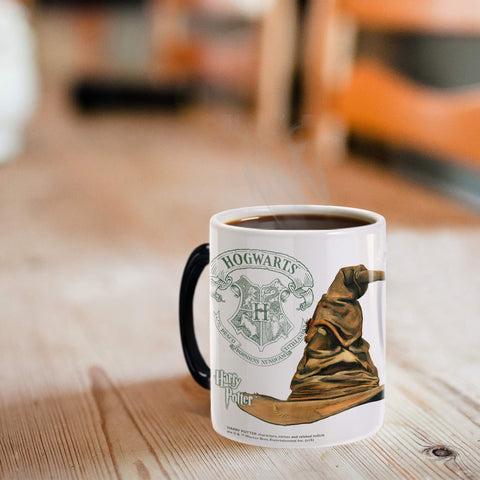 Morphing Mugs Harry Potter Sorting Hat Quote Heat Sensitive Ceramic Mug - Hogwarts House Ravenclaw - 11oz